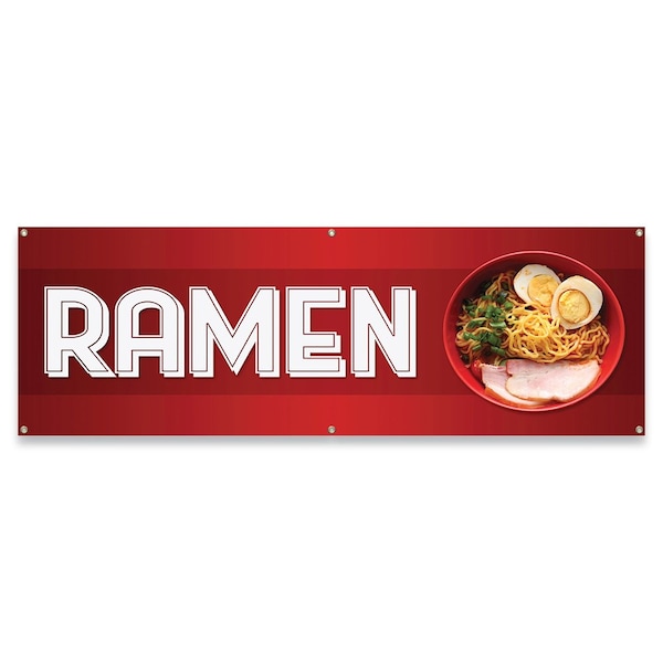 Ramen Banner Concession Stand Food Truck Single Sided